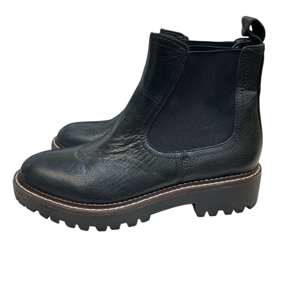 Caslon Leather Upper Black Boots